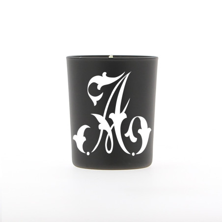 Bougie noire, écriture blanche Bougie noire, écriture blanche