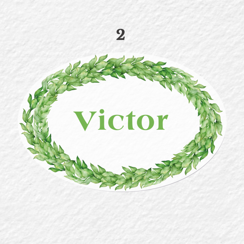 Etiquette Personnalisée Ovale