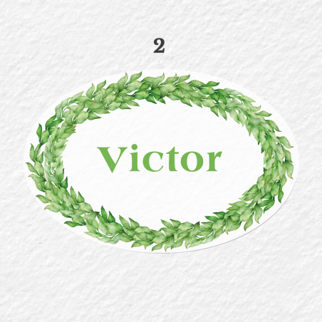 Etiquette Personnalisée Ovale