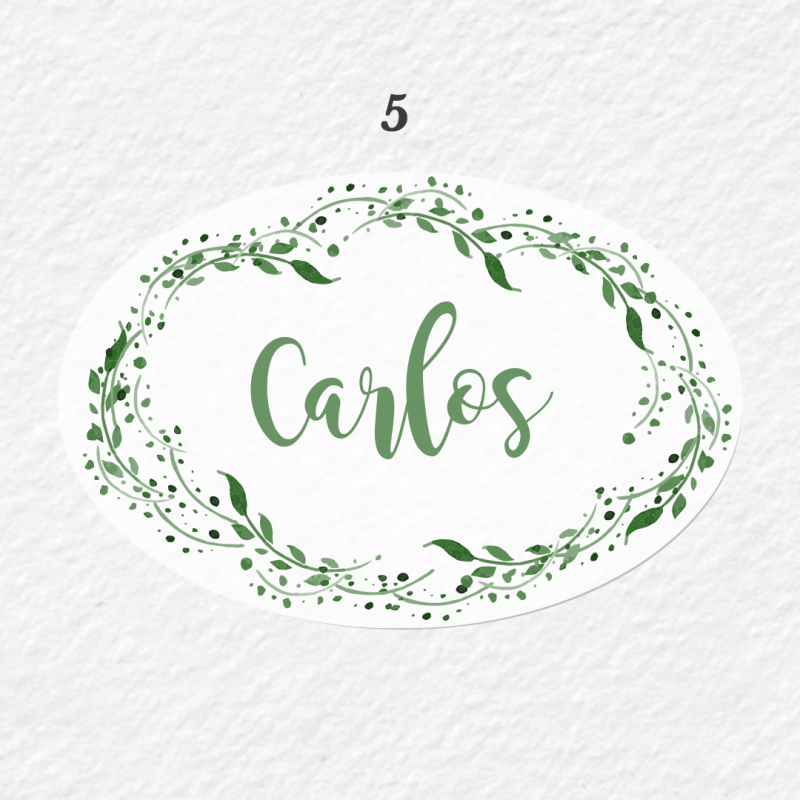 Etiquette Personnalisée Ovale