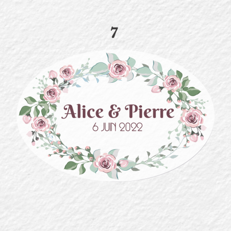 Etiquette Personnalisée Ovale