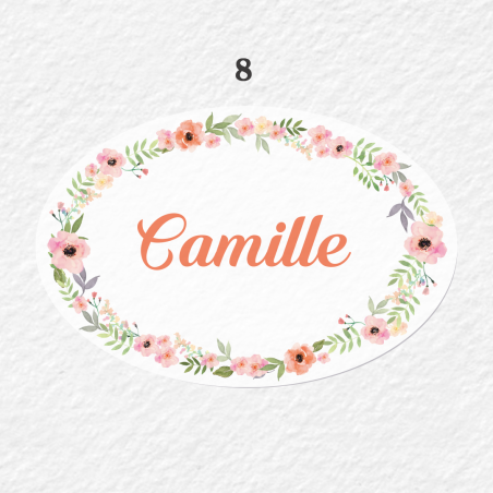 Etiquette Personnalisée Ovale