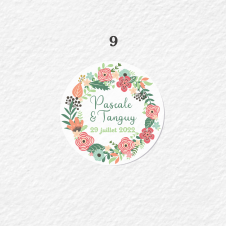 Etiquette Personnalisée Ronde