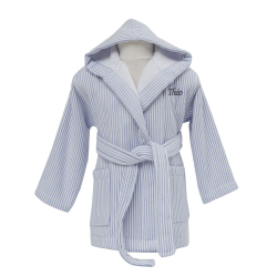 Peignoir Rayé Enfant Personnalisé