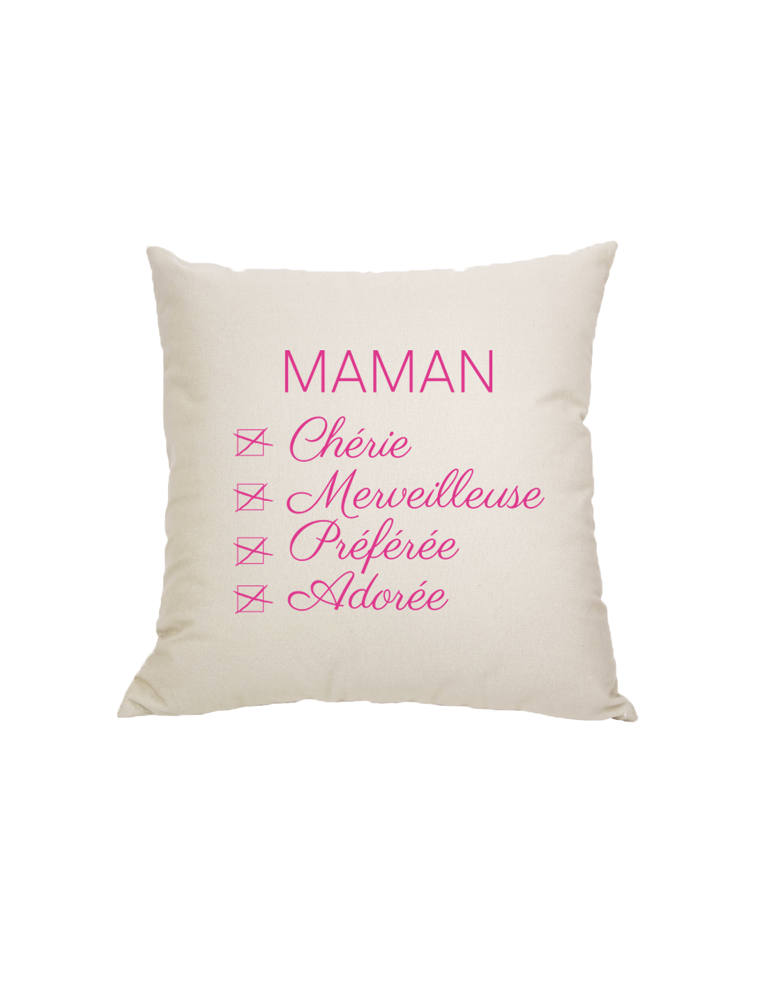 Coussin personnalisé pour maman