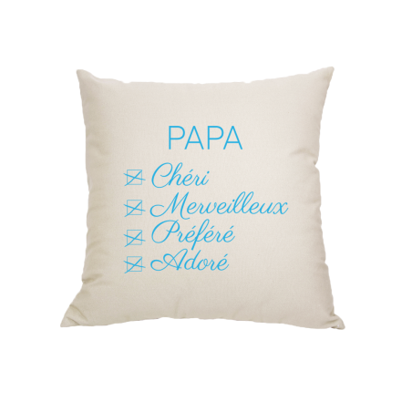 Coussin Papa Adoré