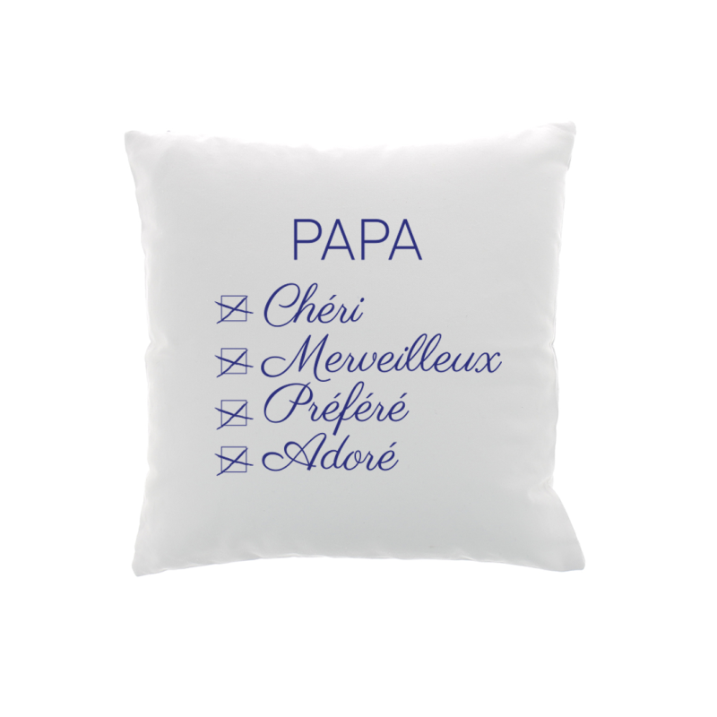Coussin Papa Adoré