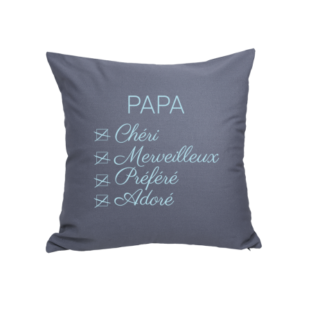 Coussin Papa Adoré