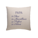 Coussin Papa Adoré