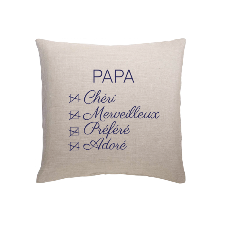 Coussin Papa Adoré
