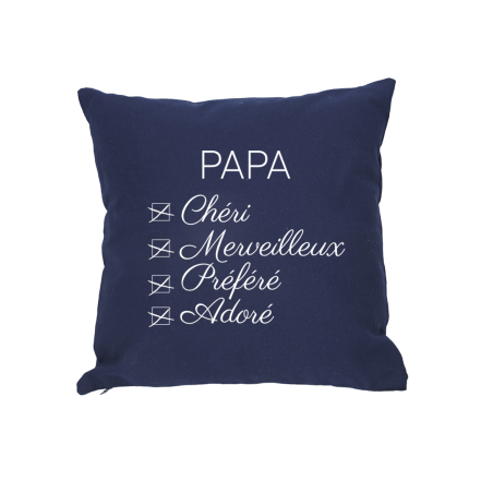 Coussin Papa Adoré