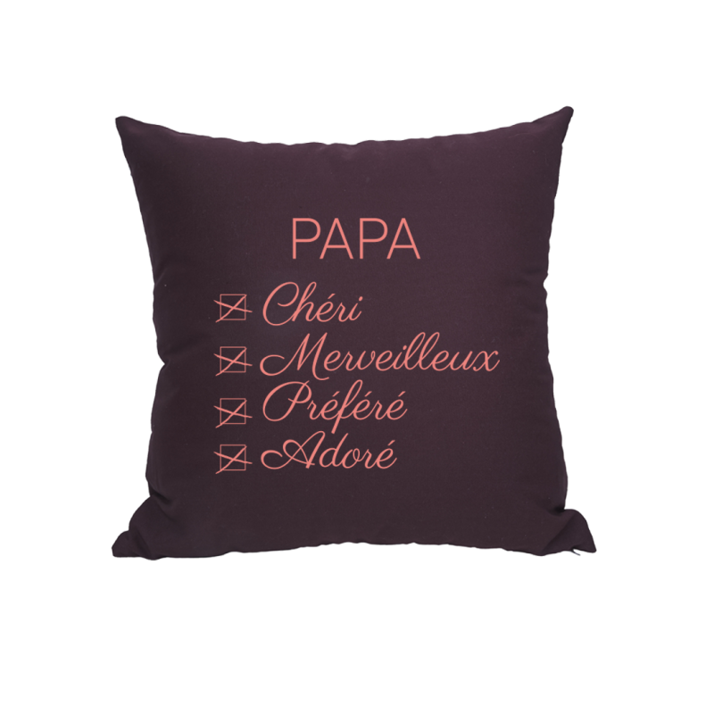 Coussin Papa Adoré