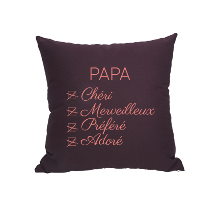 Coussin Papa Adoré