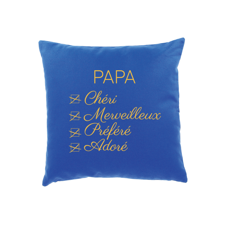 Coussin Papa Adoré