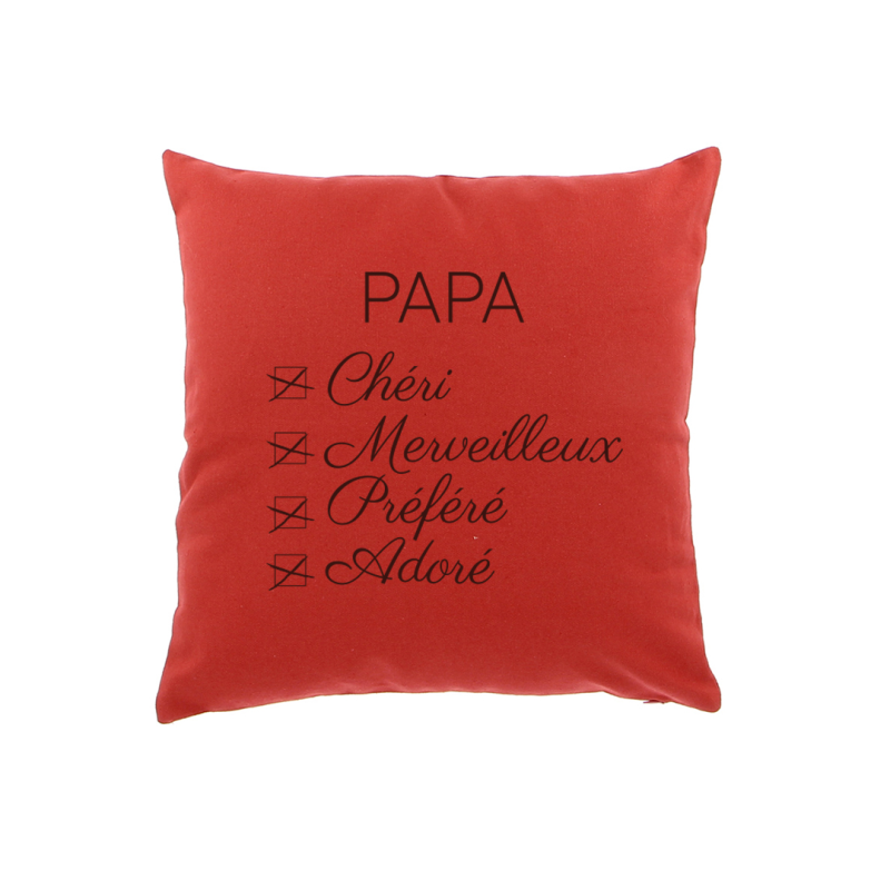 Coussin Papa Adoré
