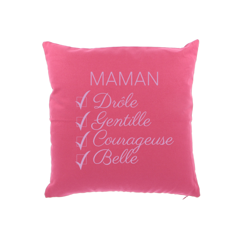 Coussin Maman Belle, Drôle, Gentille
