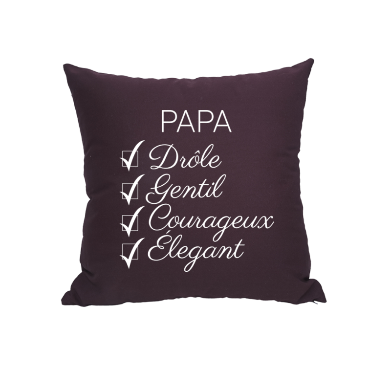 Coussin Papa Drôle, Gentil, Élegant