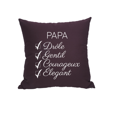 Coussin Papa Drôle, Gentil, Élegant