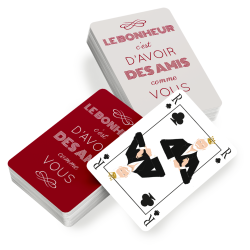 Couple de jeu de carte personnalisé