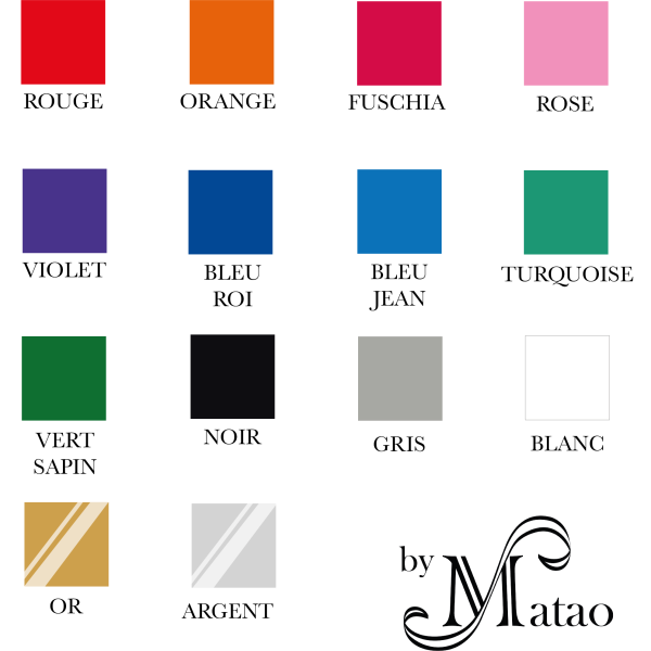 Nuancier de couleur d'écriture