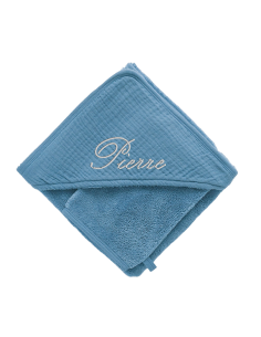Cape de bain double gaze