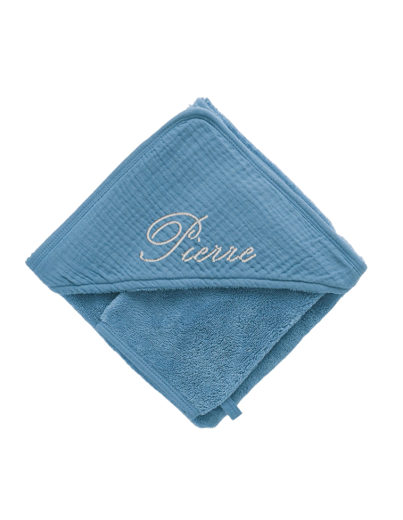 Cape de bain double gaze