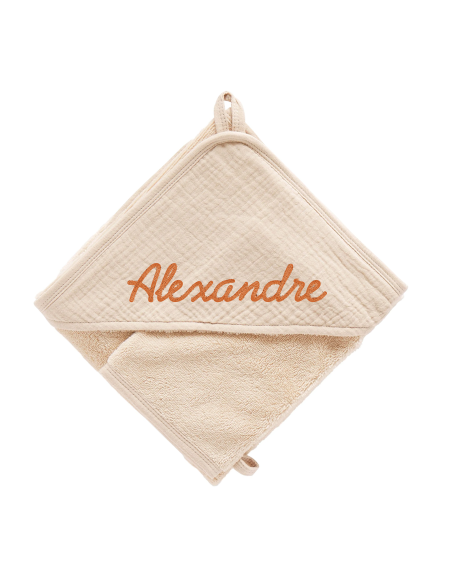 Cape de bain double gaze