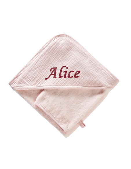 Cape de bain double gaze