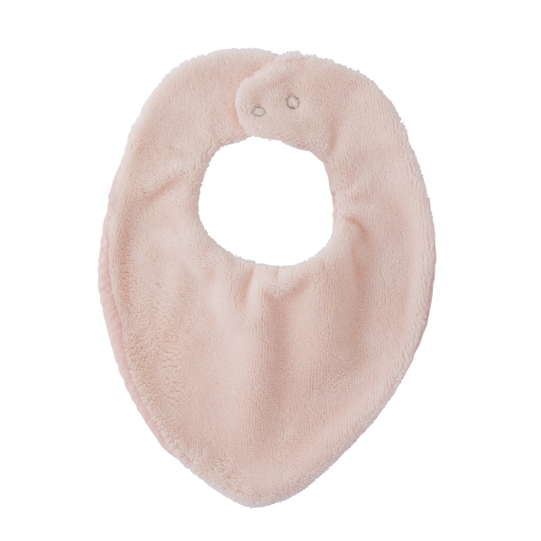 Bavoir bandana en bambou et gaze brodé