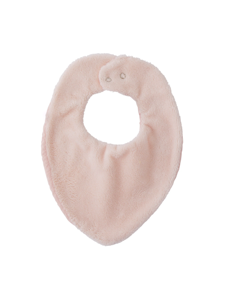 Bavoir bandana en bambou et gaze brodé