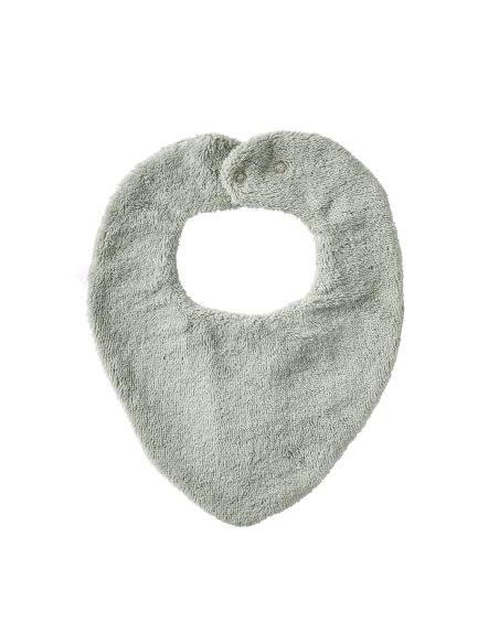 Bavoir bandana en bambou et gaze brodé