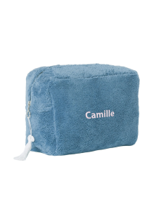 Trousse de toilette éponge brodée