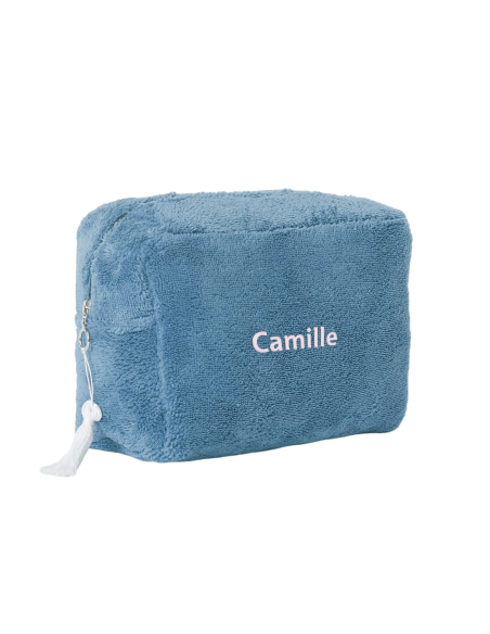 Trousse de toilette éponge brodée