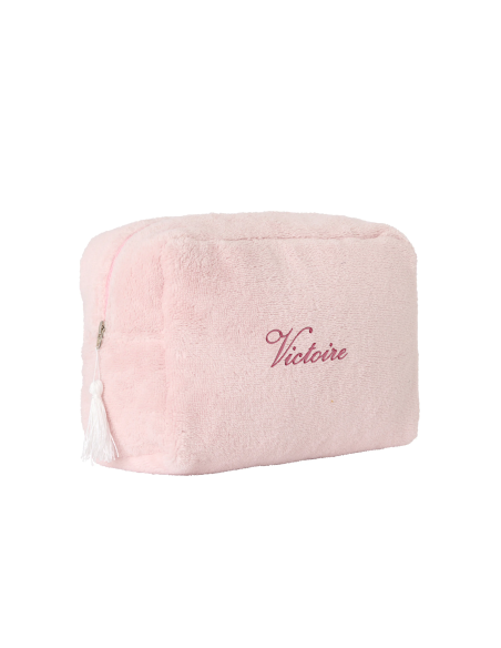 Trousse de toilette éponge brodée