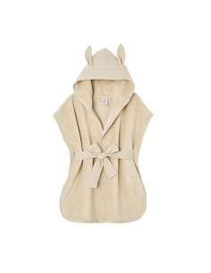 Peignoir lapin en bambou et gaze brodé
