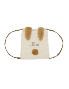 Sac à dos lapin brodé