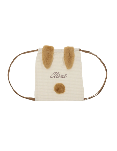 Sac à dos lapin brodé