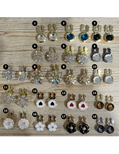 Paire de caches boutons