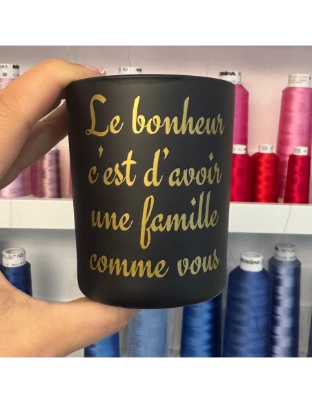 Bougie Le bonheur c'est d'avoir...