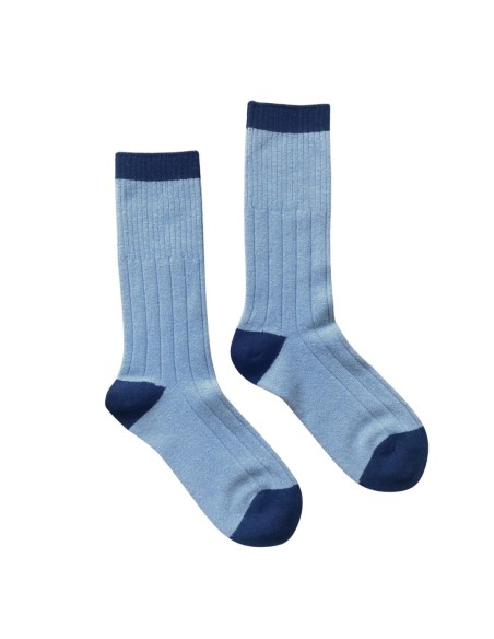 Chaussettes unies laine mérinos personnalisées