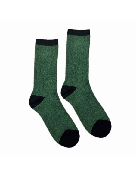 Chaussettes unies laine mérinos personnalisées